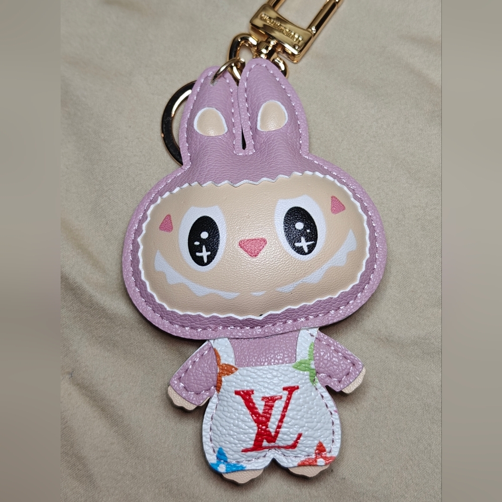 LV Purple Lububu Character Keychain/Bag Charm